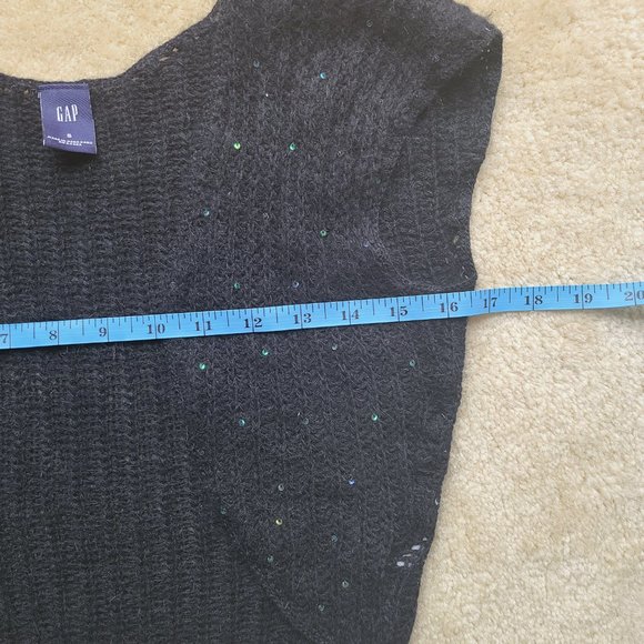 EUC Gap Shrug Sweater Sequin Black Size Small - Picture 2 of 5